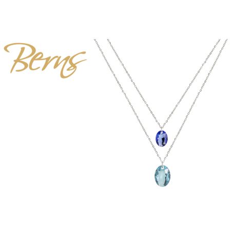 R14213 NECKLACE TILLY AQUA-SAPPHIRE SS