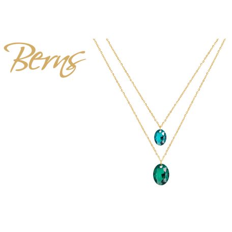 R14217 NECKLACE TILLY EMERALD-BLZIRCON GO