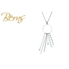 R14235 NECKLACE PEACH MINT SS
