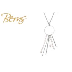 R14238 NECKLACE PEACH WHITE SS