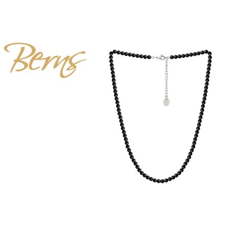 R14325 NECKLACE LIORA-P MBLACK SS