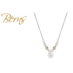 R14344 NECKLACE ROSELLE BEIGE SS