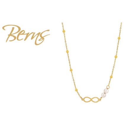 R14379 NECKLACE INFINITA CREAM GO