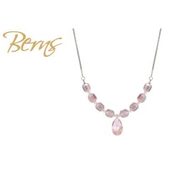 R14384 NECKLACE MIDNIGHT ROSE S" SS"