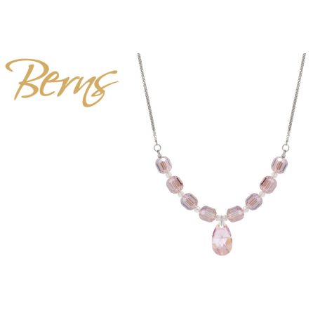 R14384 NECKLACE MIDNIGHT ROSE S" SS"