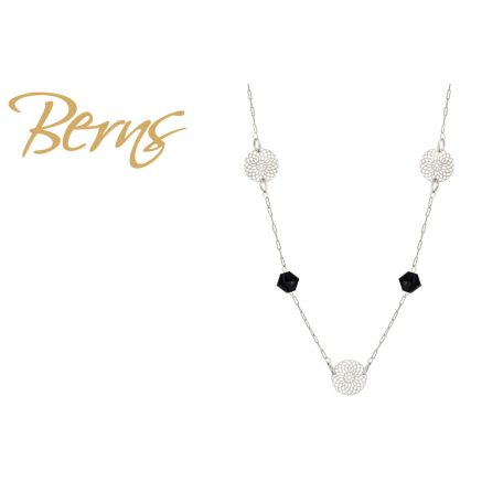 R14385 NECKLACE FLORIN JET SS