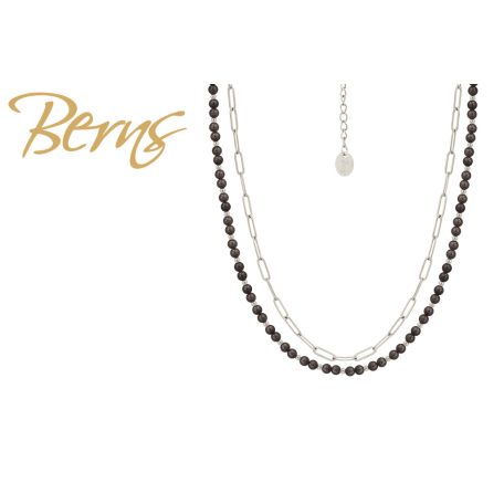 R14402 NECKLACE DORELL BROWN SS