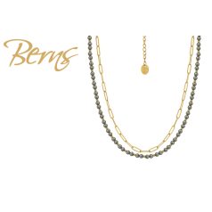 R14408 NECKLACE DORELL PGREEN GO