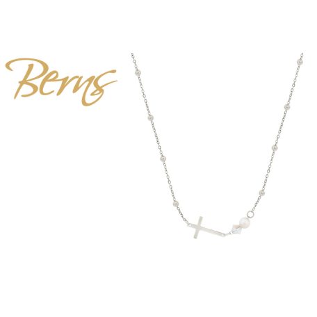 R14417 NECKLACE BLESSING PEWHITE SS