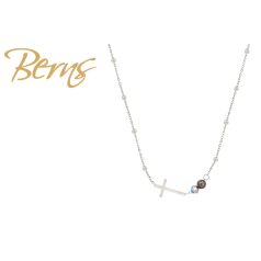 R14421 NECKLACE BLESSING BROWN SS