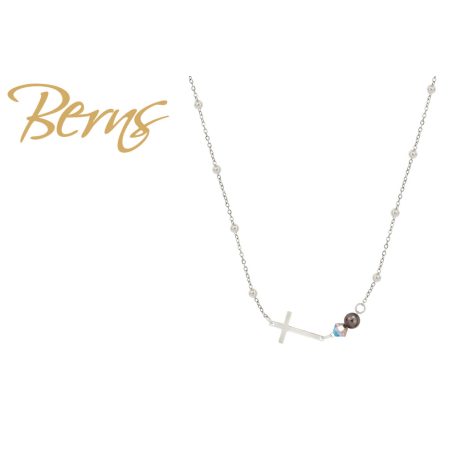 R14421 NECKLACE BLESSING BROWN SS