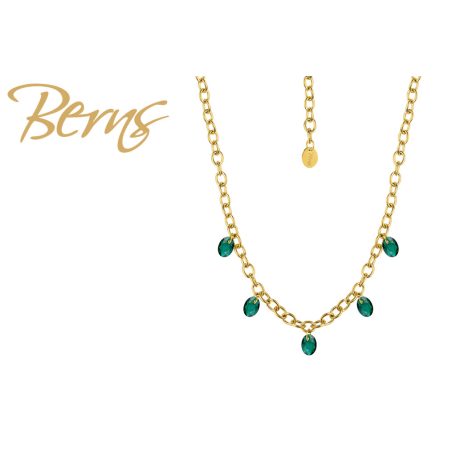 R14433 NECKLACE SOLENE EMERALD GO