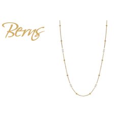 R14456 NECKLACE PEARLINA WHITE GO