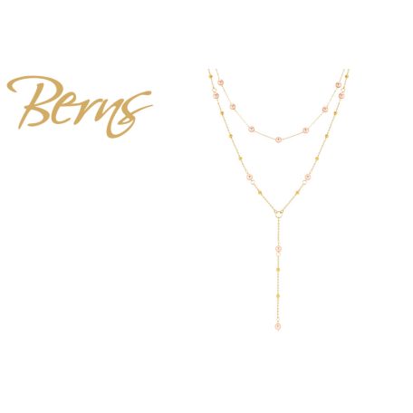 R14542 NECKLACE PEARLETTE RPEACH GO