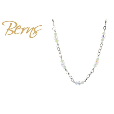 R14568 NECKLACE BELLINA CH.OPAL.SH SS