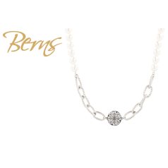 R14578 NECKLACE MANDARA WHITE SS