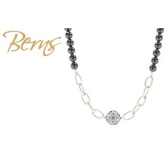 R14579 NECKLACE MANDARA MBLACK SS