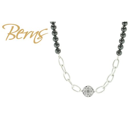 R14579 NECKLACE MANDARA MBLACK SS