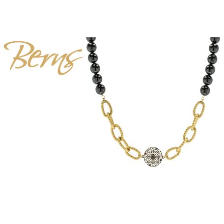 R14580 NECKLACE MANDARA MBLACK GO
