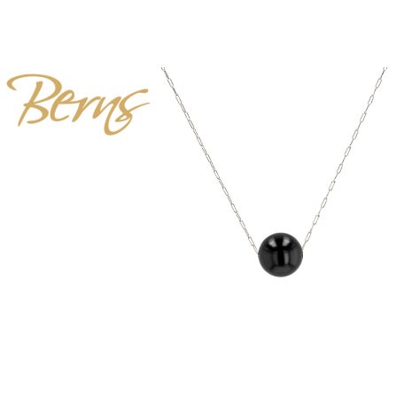 R14585 NECKLACE LINEA MBLACK SS
