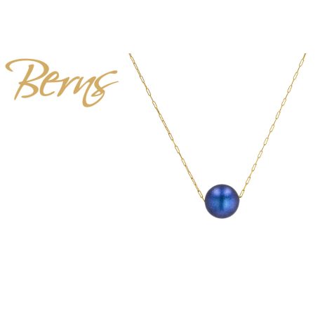 R14595 NECKLACE LINEA I.DKBLUE GO