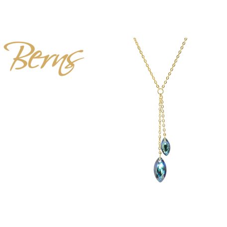R14609 NECKLACE MARIEL BBLUE GO