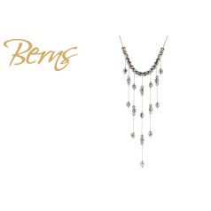 R14613 NECKLACE CASCADE BLACK SS