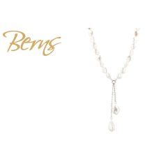 R14625 NECKLACE PEARLIS WHITE SS
