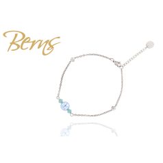 R21648 BRACELET "DEMI" L. BLUE     SS