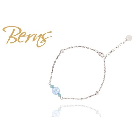R21648 BRACELET "DEMI" L. BLUE     SS