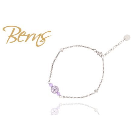 R21652 BRACELET "DEMI" MAUVE      SS