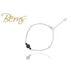 R21653 BRACELET "DEMI" M.BLACK   SS