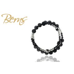 R21654 BRACELET "PERLA" M.BLACK SS