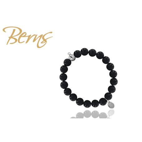 R21675 BRACELET CHARM "TRANI" M.BLACK 8SS