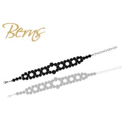 R21747 BRACELET "QUINN" M.BLACK-SS