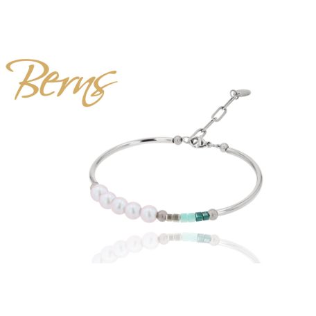 R21793 BRACELET "PALERMO" DGREY-MENTA SS