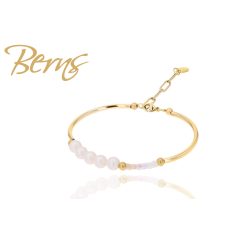 R21795 BRACELET "PALERMO" PE.WH-BEIGE GO