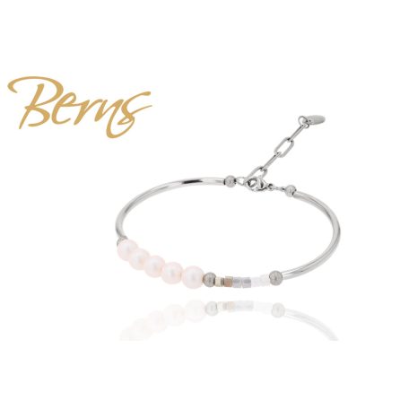 R21801 BRACELET "PALERMO" PE.WH -GREY SS