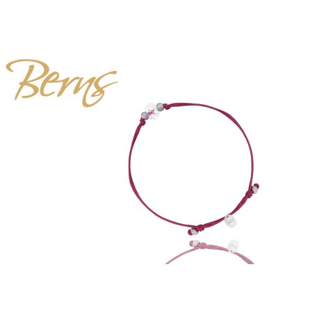 R21818 BRACELET "ZINKA" "M" BURGUNDI AB