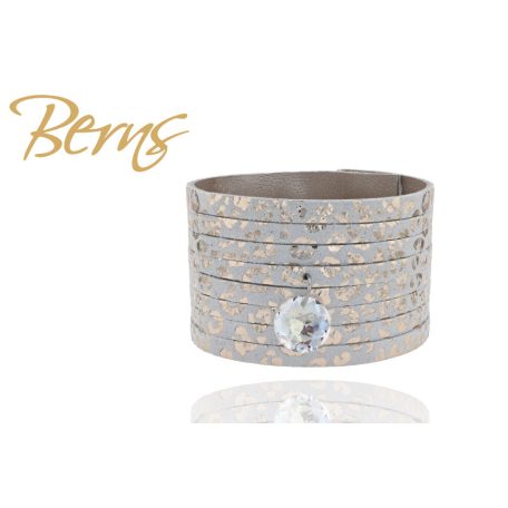 R21825 BRACELET 8 GOLD-WH OCELOT -CRY S