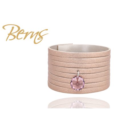 R21827 BRACELET 8 ROSE MET -LT.ROSE