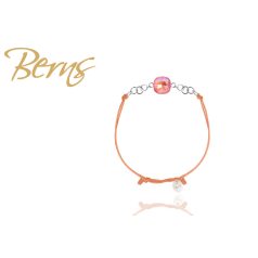 R21947 BRACELET YLA"-D.ORANGE-PEACH 10MM SS"