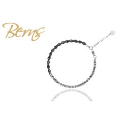 R21974 BRACELET "SKYE" BLACK-BD SS SS