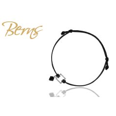 R22295 BRACELET MYA" JET-BLACK SS"