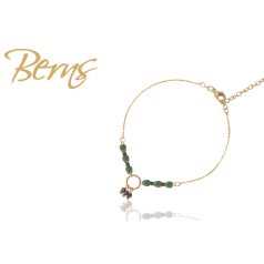 R22635 BRACELET TAMAR BROWN-EMERALD GO