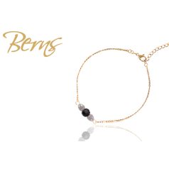 R22732 BRACELET INDRA LT.GREY-JET GO