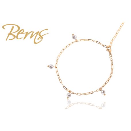 R22832 BRACELET CAMILLE WHITE GO