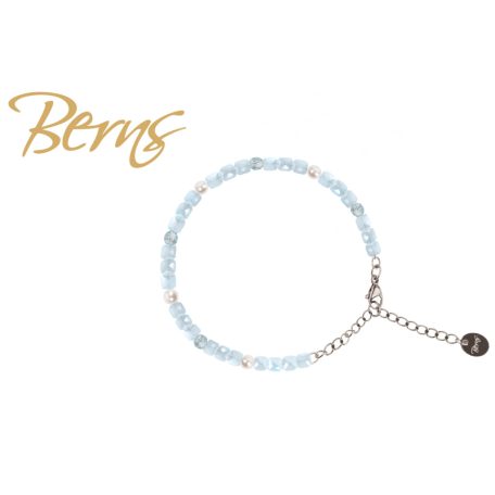 R22917 BRACELET ELODIE LTBLUE-LTAZORE SS