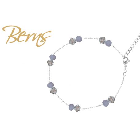 R22924 BRACELET ELINA LTBLUE-LTAZORE SS