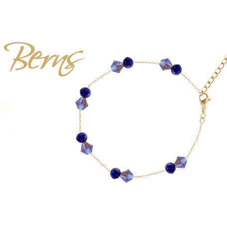 R22927 BRACELET ELINA DKBLUE-IRIS GO